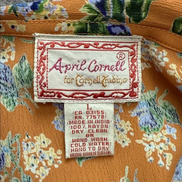Vintage April Cornell Dress with Full Slip - Picture 7 of 7